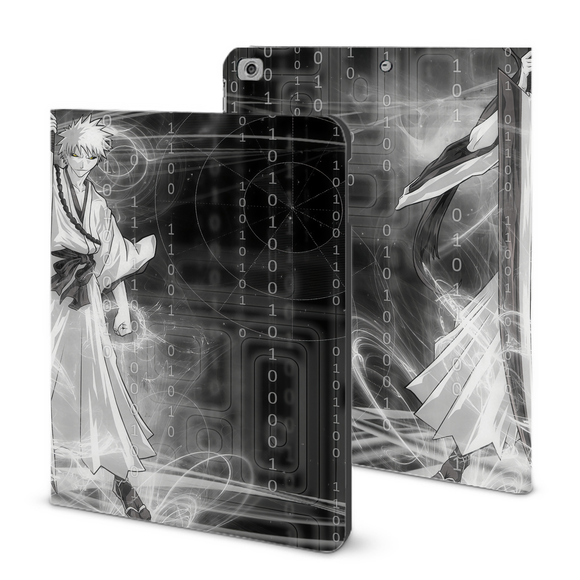 （画像用） ブリーチ BLEACH IPad ケース ブック型 PUレザー TPU 耐衝撃 軽量 薄型 ペン収納なし 全面保護 IPad 各モデル対応
